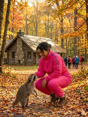 K-Way Bright Pink Women's Waterproof Jumpsuit